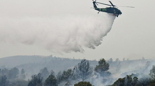 Incendio di bosco a Pozzo di Mulazzo 