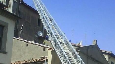 Fulmine sul campanile di S. Giuseppe