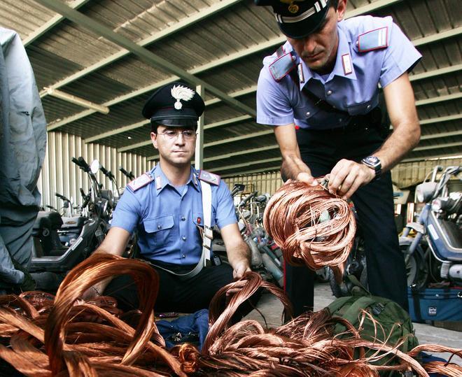Due ladri di rame arrestati a S. Alessio 