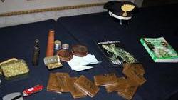 Vivaista arrestato, un chilo d’hashish nella ruota di scorta