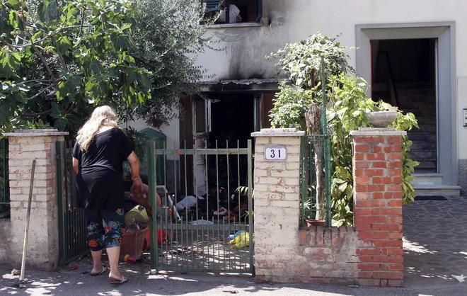 Intossicato nel garage in fiamme 
