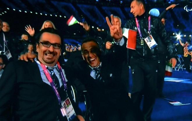 Polidori sorride in diretta tv per l’inizio dei Giochi Paralimpici