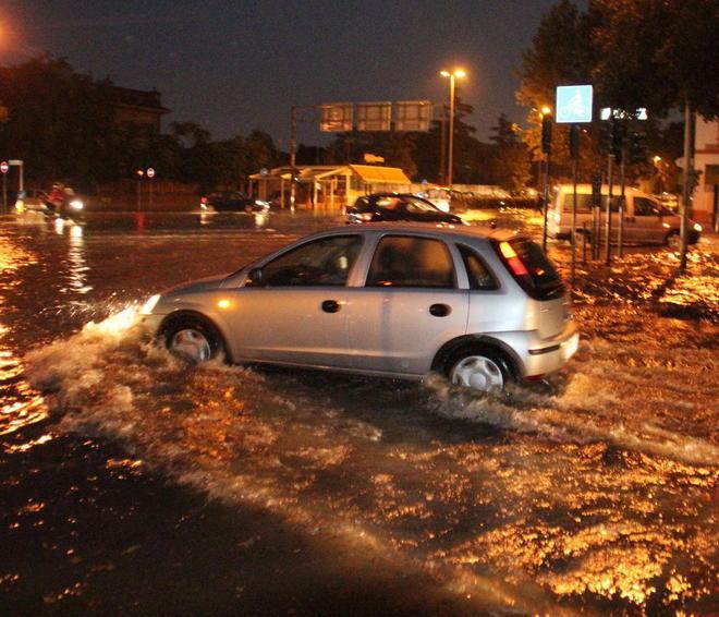 In mezz’ora la città è finita sott’acqua 