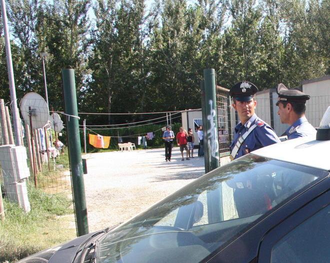 Piante di marijuana alte due metri ritrovate in un campo nomadi 