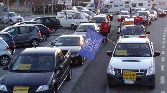Balneari in corteo sull’autostrada