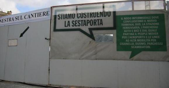 Due finestre per i cittadini Da qui si controlla il cantiere
