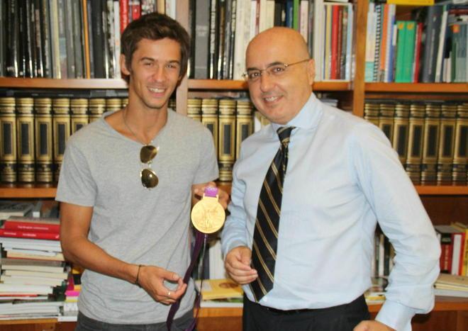 Il «Baldo» ci porta la sua medaglia d’oro. La visita al Tirreno 