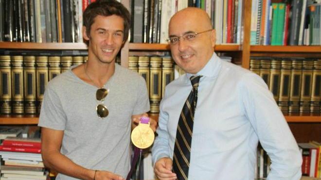 Il «Baldo» ci porta la sua medaglia d’oro. La visita al Tirreno