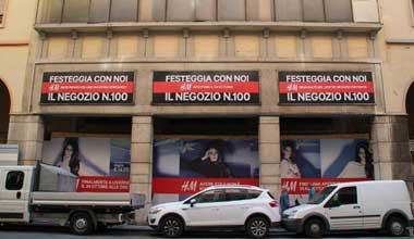 La Gran Guardia non c’è più Ecco l’H&amp;M numero 100 