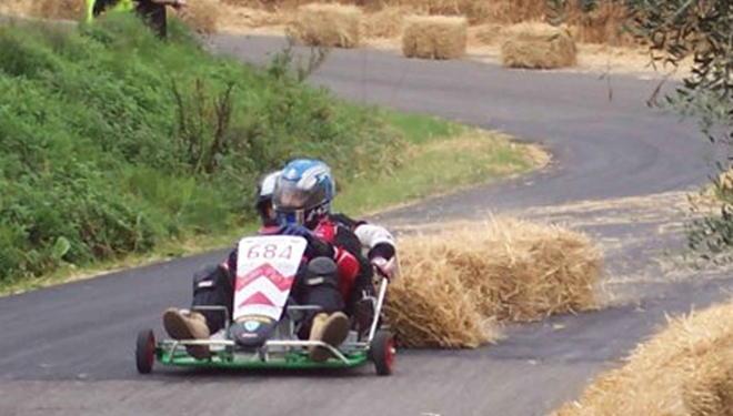Carretti in pista, piloti sul podio della sferragliata
