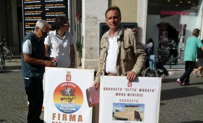 Firme per le Mura Grosseto Oggi coinvolge i cittadini 