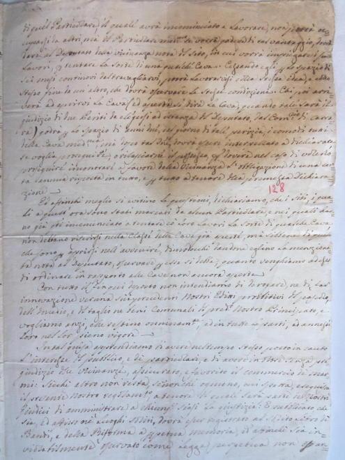 Ecco la copia dell’editto scritto nel 1751 