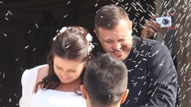 Benedetta e Lorenzo, ieri sposi