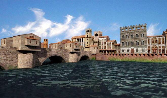 I lungarni nel Medioevo ricostruiti in 3D