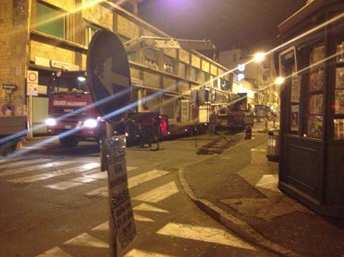 Chiusa per tutta la notte via Marradi 