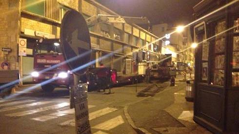 Chiusa per tutta la notte via Marradi