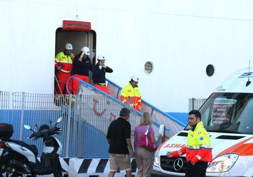 Incendio a bordo di una nave da crociera 