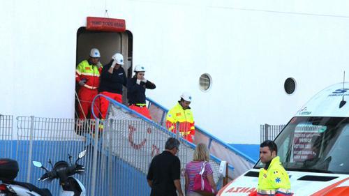 Incendio a bordo di una nave da crociera