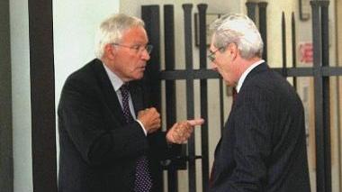 Franco Buzzi e Fabio Carpanelli ieri in tribunale