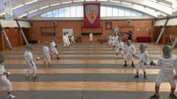 Aldo Montano fa visita ai piccoli campioni del circolo scherma Fides