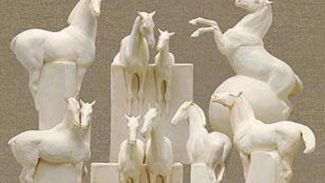 Sculture in terracotta al museo Marini