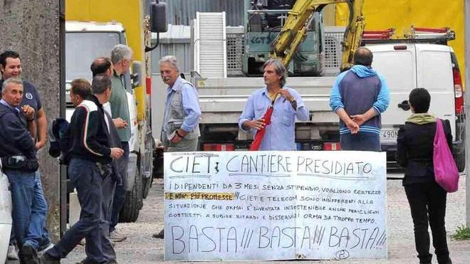 Senza più soldi i lavoratori della Ciet