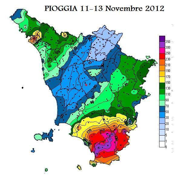 Maltempo, la piana pistoiese salvata dalla Corsica 