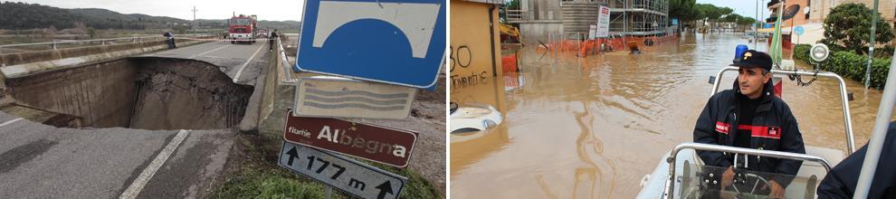 Maltempo in Maremma: crolla il ponte sull'Albegna muoiono tre lavoratori Enel precipitati con l'auto 