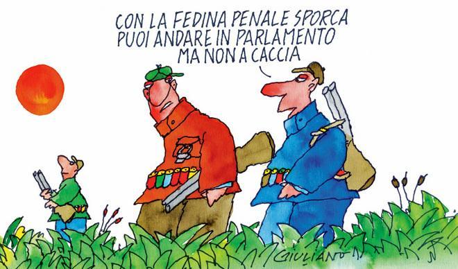 Capanni dei cinghialai fumata grigia in Regione 