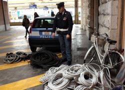 Rubano 320 chili di rame, arrestati 