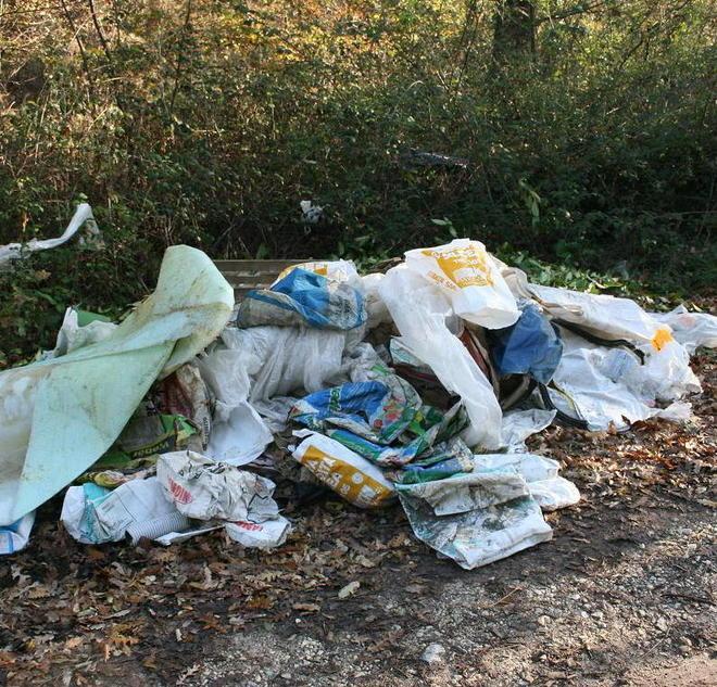 Una discarica abusiva alle Cerbaie 