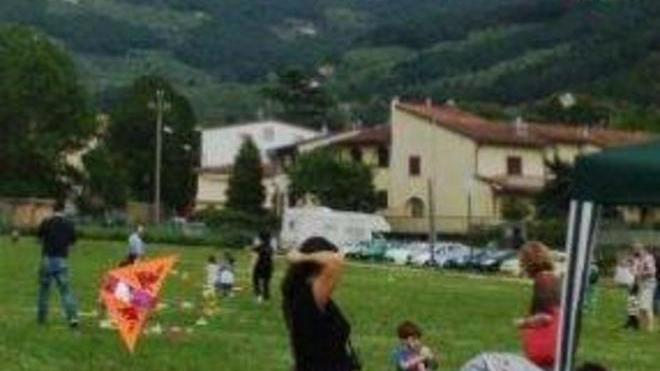 Un campo di pallavolo al parco delle Fonderie