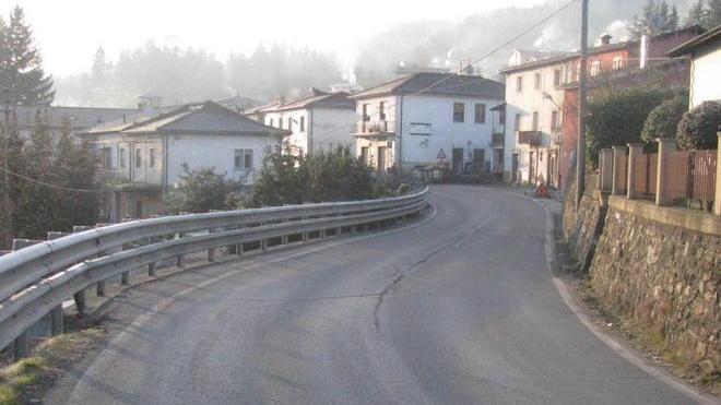 Lavori sulla strada 445 a Filicaia