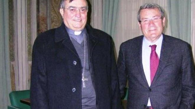 Il nuovo vescovo Franco Agostinelli ricevuto dal presidente della Provincia