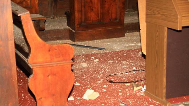 Fulmine danneggia la cupola della chiesa di Massa e Cozzile
