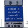 Catene obbligatorie sulla provinciale che va a Campiglia 