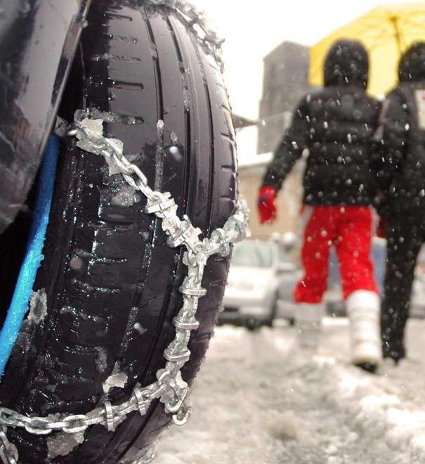 Obbligo di catene a bordo sulle strade provinciali 