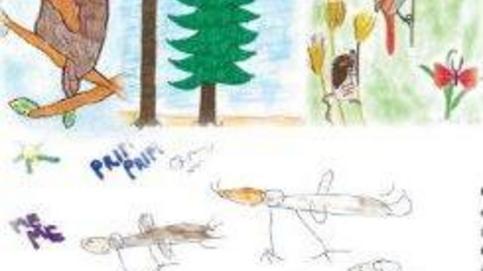 La caccia va... a scuola con i disegni dei bimbi