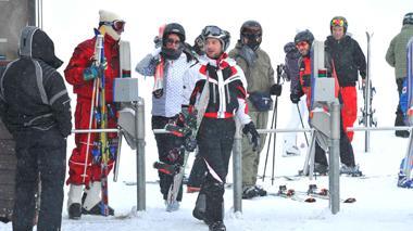 Piste ben innevate, assalto in montagna