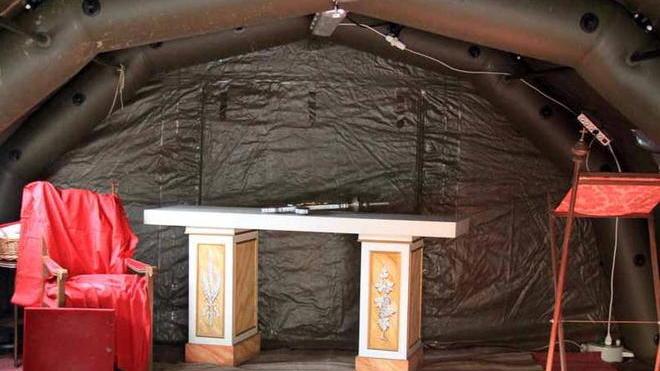 Pronta la tenda per S. Lucia Festa al via con la processione