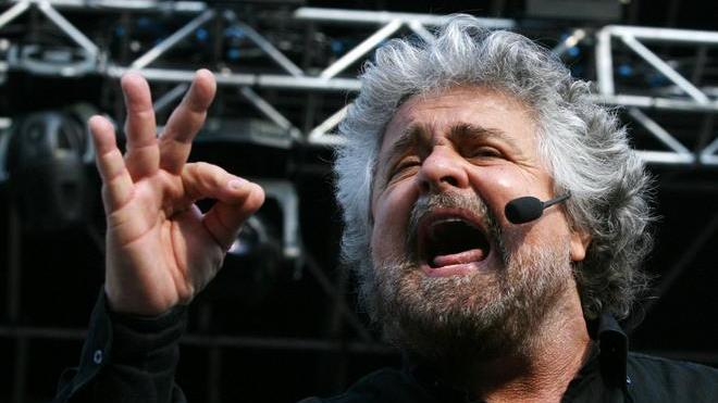 Beppe Grillo arriva a Empoli
