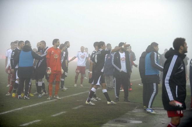 Varese-Grosseto fermata dalla nebbia a 7’ dalla fine 