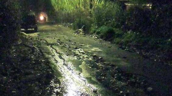 Cede un argine allarme a Fossola