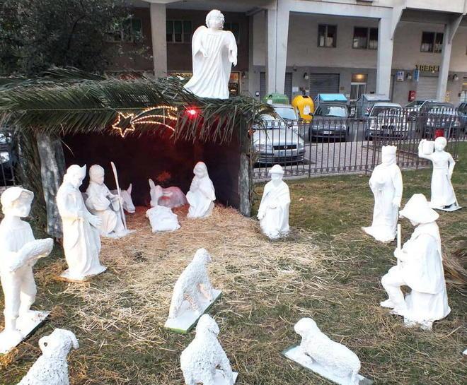 Ecco il Presepe bianco restaurato