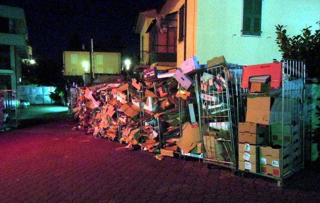 Ripuliti solo metà dei cartoni 