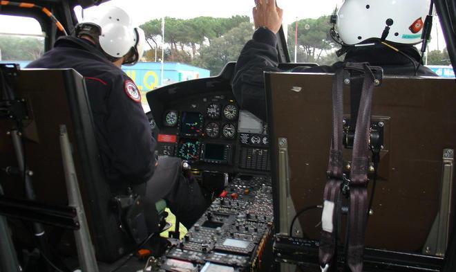 In azione un elicottero con telecamera termica 