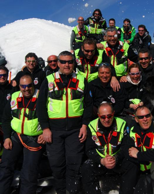 I volontari del Soccorso sci 