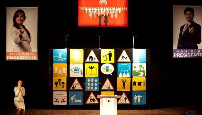 I bambini vedono nascere sul palco una micronazione