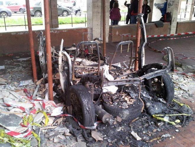 Ancora fuoco e paura in via Norvegia 