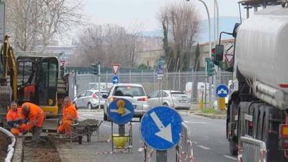 Viale Sauro, lavori per il nuovo semaforo